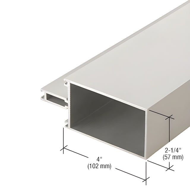 CRL-U.S. Aluminum 4" Captured Glazed Vertical Mullion, Clear Anodized Class 1 - 24'-2"
