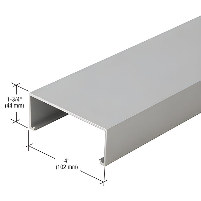 CRL-U.S. Aluminum 4" Center Hung Door Jamb, Clear Anodized - 21'-8"