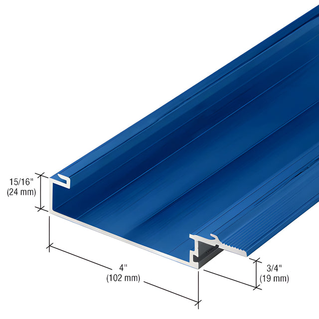 CRL-U.S. Aluminum 4" Female Split Mullion for Screw Spline Assembly, Custom Paint - 24'-2"