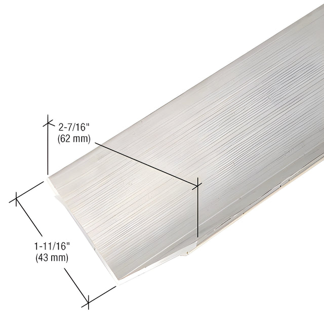 CRL-U.S. Aluminum 4" Inside Corner Interior Trim, Clear Anodized Class 1 - 24'-2"