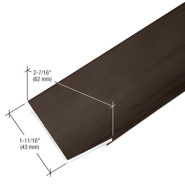 CRL-U.S. Aluminum 4" Inside Corner Interior Trim, Dark Bronze/Black Anodized Class 1 - 24'-2"