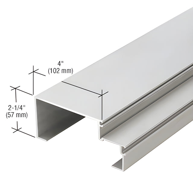 CRL-U.S. Aluminum 4" Jamb Mullion, Clear Anodized Class 1 - 24'-2"