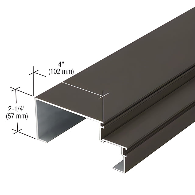 CRL-U.S. Aluminum 4" Jamb Mullion, Dark Bronze/Black Anodized Class 1 - 24'-2"