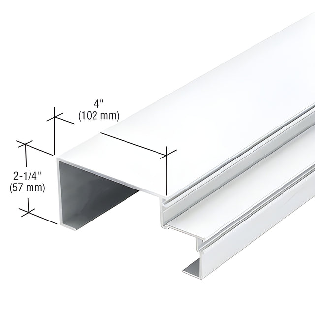 CRL-U.S. Aluminum 4" Jamb Mullion, White KYNAR® Paint - 24'-2"