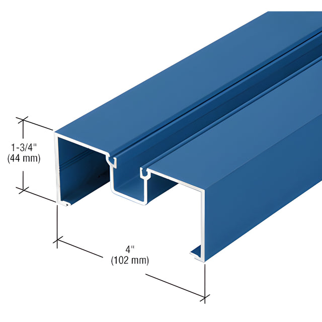 CRL-U.S. Aluminum 4" Open Back Vertical Mullion/Door Jamb, Custom Paint - 24'-2"