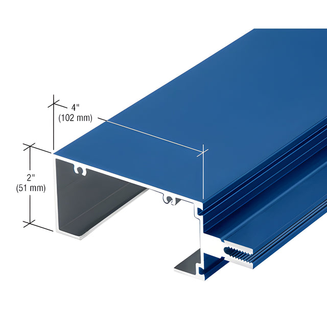 CRL-U.S. Aluminum 4" Perimeter Mullion for Screw Spline and Multi-Lite Units, Custom Paint - 24'-2"