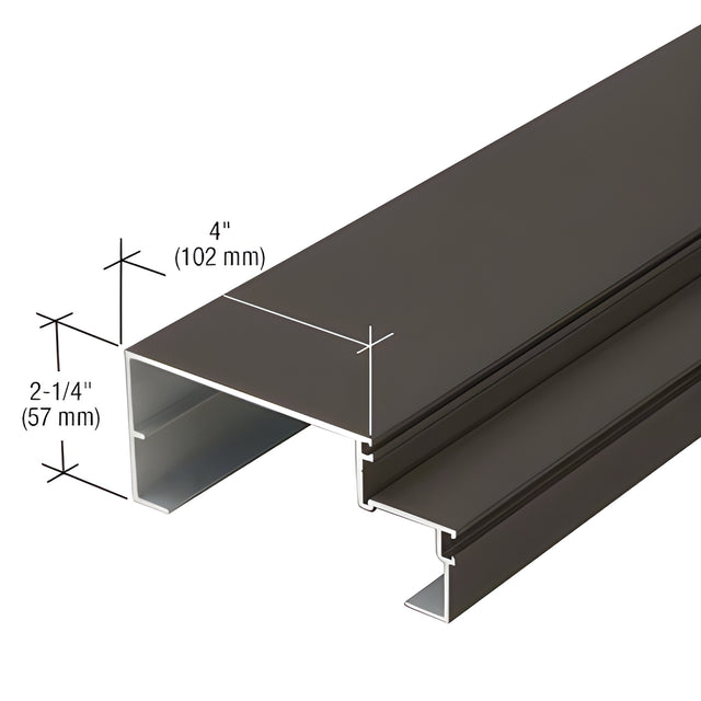 CRL-U.S. Aluminum 4" Sill Mullion, Dark Bronze/Black Anodized Class 1 - 24'-2"