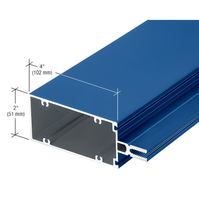 CRL-U.S. Aluminum 4" Vertical/Horizontal Mullion for Screw Spline and Multi-Lite Units, Custom Paint- 24'-2"