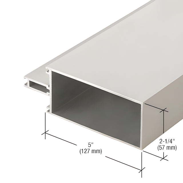 CRL-U.S. Aluminum 5" Captured Glazed Vertical Mullion, Clear Anodized Class 1 - 24'-2"