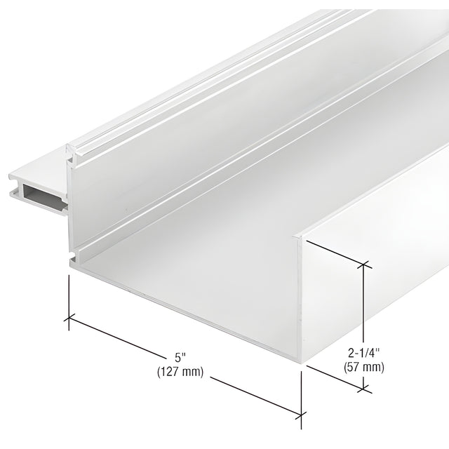 CRL-U.S. Aluminum 5" Captured Vertical Mullion, White KYNAR® Paint - 24'-2"