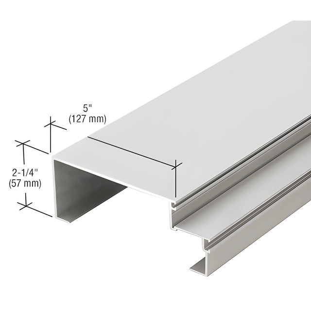 CRL-U.S. Aluminum 5" Jamb Mullion Panel or Shear Block Assembly, Clear Anodized Class 1 - 24'-2"