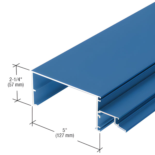 CRL-U.S. Aluminum 5" Open Back Horizontal Mullion, Custom Paint - 24'-2"