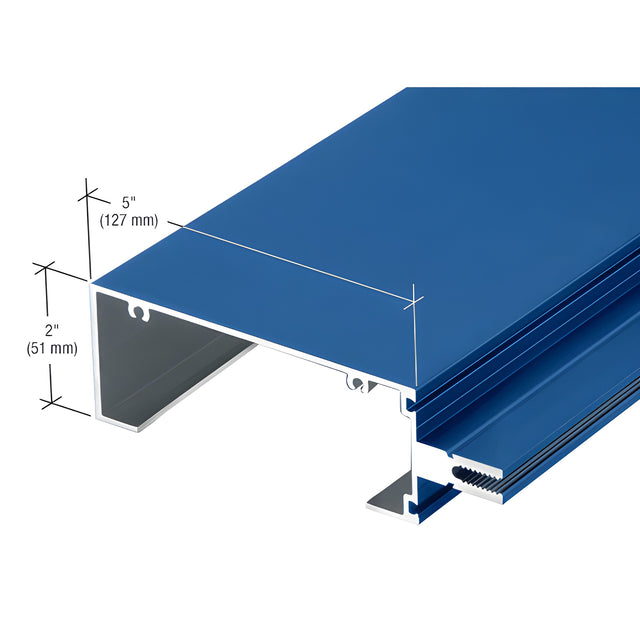 CRL-U.S. Aluminum 5" Perimeter Mullion for Screw Spline and Multi-Lite Units, Custom Paint - 24'-2"
