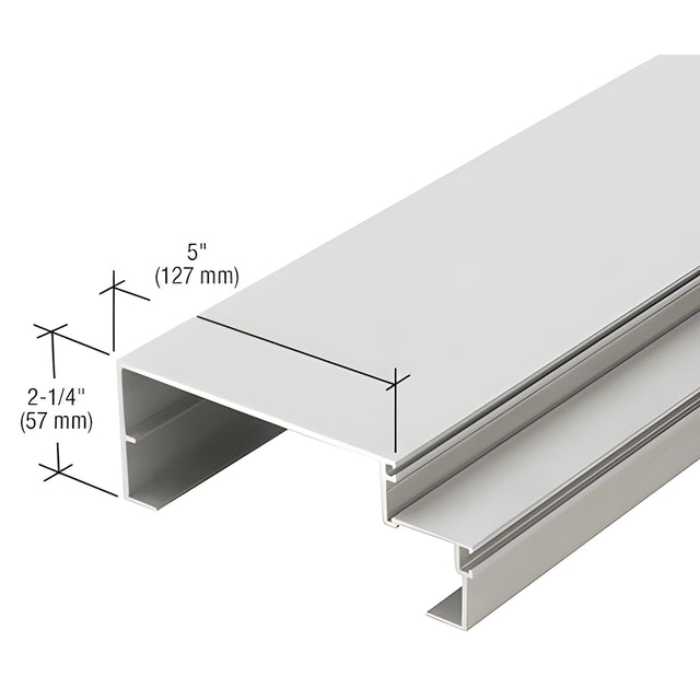 CRL-U.S. Aluminum 5" Sill Mullion Shear Block Assembly, Clear Anodized Class 1 - 24'-2"