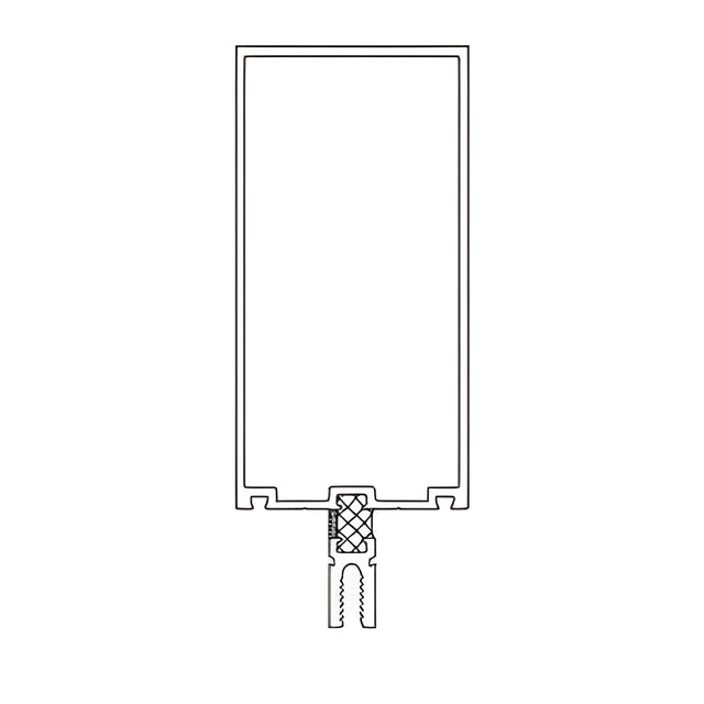CRL-U.S. Aluminum 5" Thermally Broken Vertical Mullion, Clear Anodized Class 1 - 24'-2"