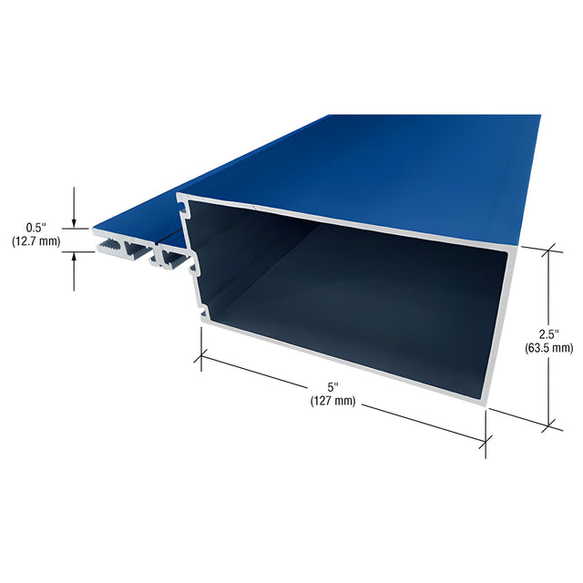 CRL-U.S. Aluminum 5" Triple Glaze Non-Thermally Broken Mullion, Custom Paint- 24'-2"