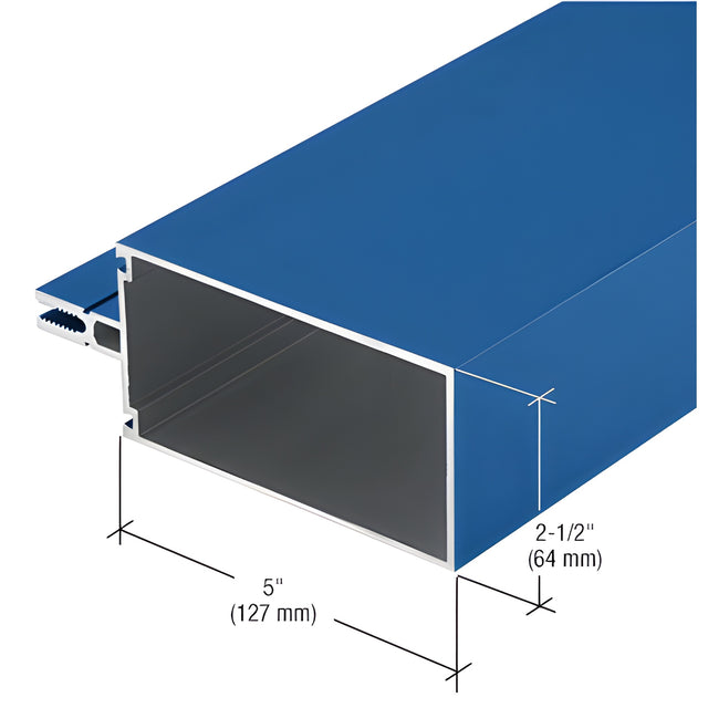 CRL-U.S. Aluminum 5" Vertical/Horizontal Mullion for 1" Glazing, Custom Paint - 24'-2"