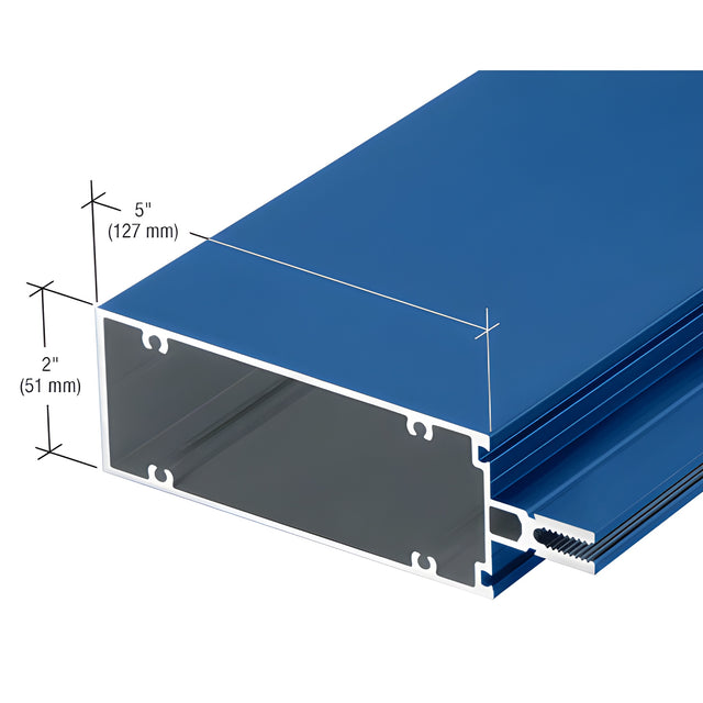 CRL-U.S. Aluminum 5" Vertical/Horizontal Mullion for Screw Spline and Multi-Lite Units, Custom Paint- 24'-2"