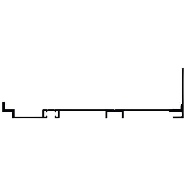 CRL-U.S. Aluminum 6" Sub-Sill Non-Thermally Broken and No Weep Hole, Custom Paint- 24'-2"