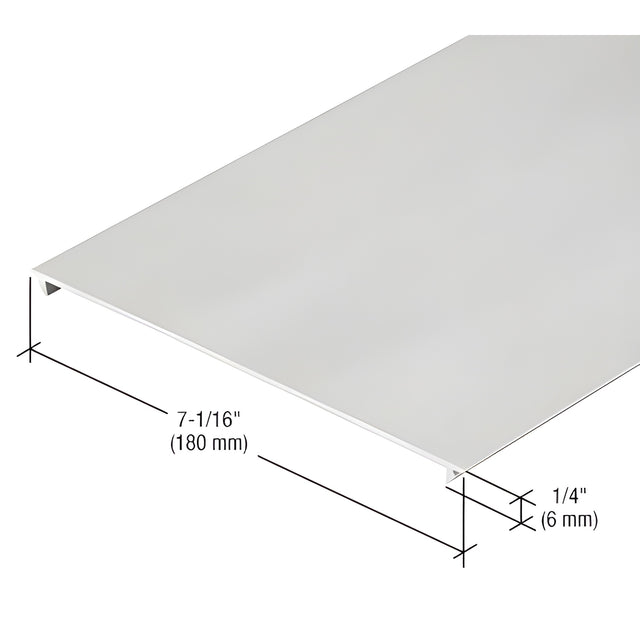 CRL-U.S. Aluminum 7-1/16" Horizontal Insert, Clear Anodized Class 1 - 24'-2"