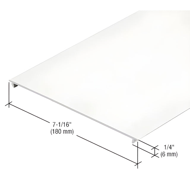 CRL-U.S. Aluminum 7-1/16" Horizontal Insert, White KYNAR® Paint - 24'-2"