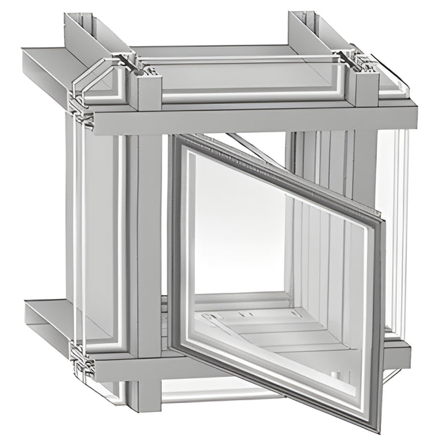 CRL-U.S. Aluminum 7600 Series Out-Swing Casement Window, White KYNAR® Paint