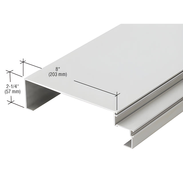 CRL-U.S. Aluminum 8" Jamb Mullion, Clear Anodized Class 1 - 24'-2"