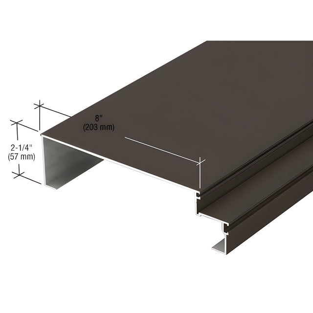 CRL-U.S. Aluminum 8" Jamb Mullion, Dark Bronze/Black Anodized Class 1 - 24'-2"