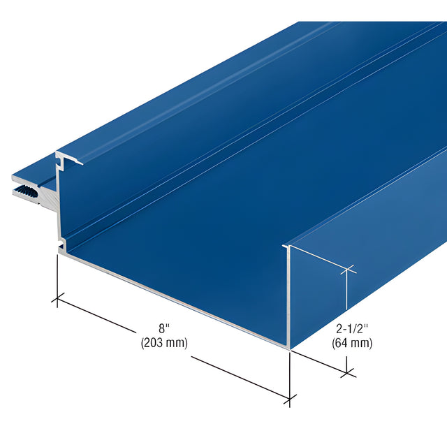 CRL-U.S. Aluminum 8" Open Back Horizontal Mullion, Custom Paint - 24'-2"