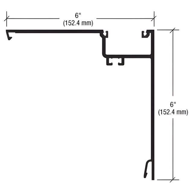 CRL-U.S. Aluminum 90 Degree Corner Half Section - 24'-2"