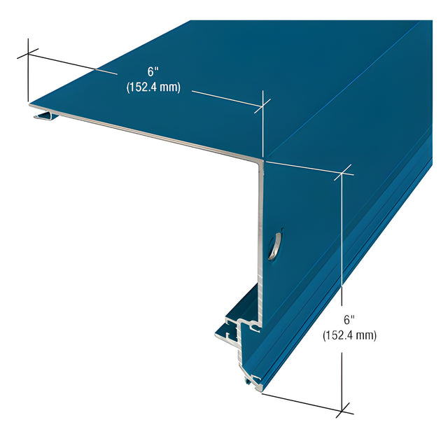 CRL-U.S. Aluminum 90 Degree Corner Half Section, Custom Paint - 24'-2"