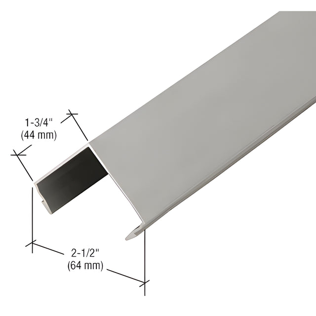 CRL-U.S. Aluminum 90 Degree Inside Corner Cover, Clear Anodized Class 1 - 24'-2"