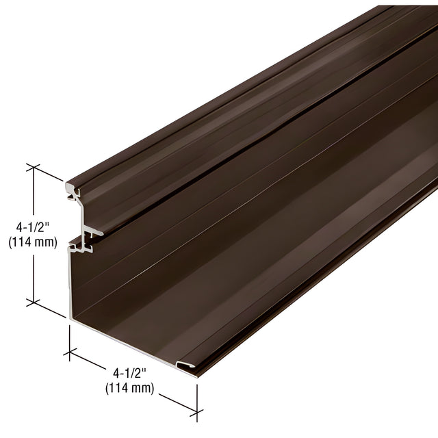 CRL-U.S. Aluminum 90 Degree Inside Corner Half - 24'-2", Dark Bronze/Black Anodized Class 1