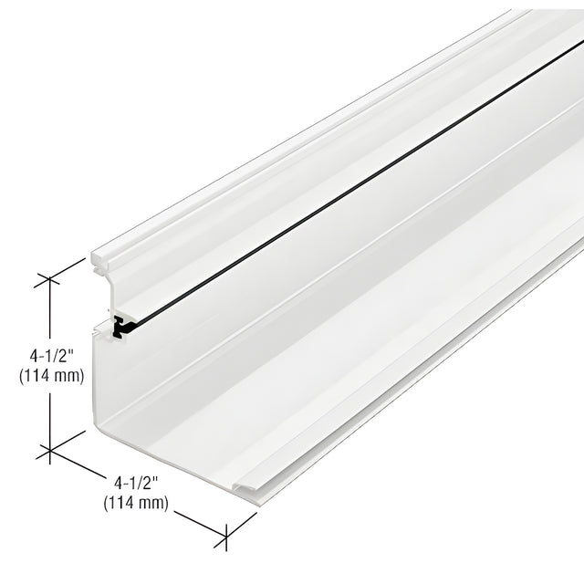 CRL-U.S. Aluminum 90 Degree Inside Corner Half Section, Thermally Improved, White KYNAR® Paint - 24'-2"