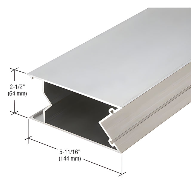 CRL-U.S. Aluminum 90 Degree Inside Corner Mullion, Clear Anodized Class 1 - 24'-2"
