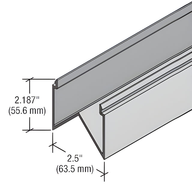 CRL-U.S. Aluminum 90 Degree Mullion Cover for StormWall XL Mullions, Clear Anodized Class 1