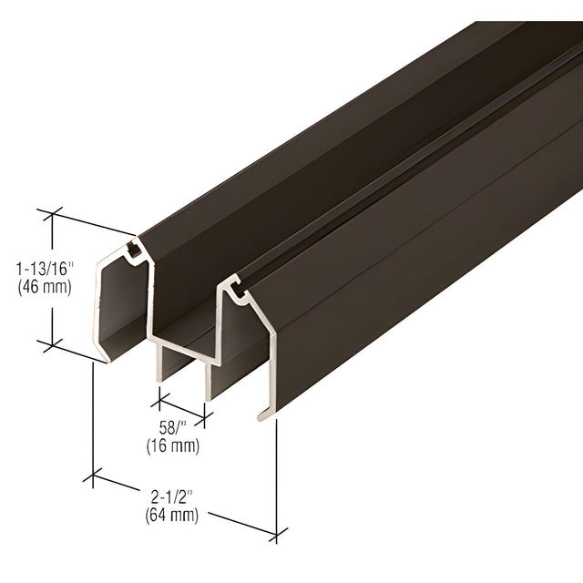 CRL-U.S. Aluminum 90 Degree Outside Corner Adaptor, Bronze Black Anodized - 24'-2"