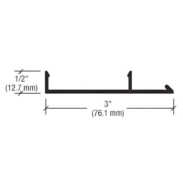 CRL-U.S. Aluminum 90 Degree Outside Corner Face Cap, Custom Paint- 24'-2"