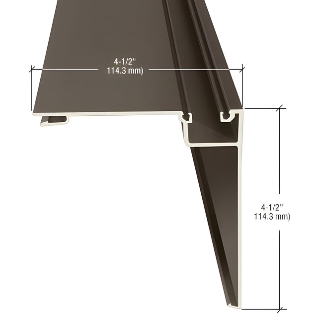 CRL-U.S. Aluminum 90 Degree Outside Corner Half, Bronze Black Anodized - 24'-2"