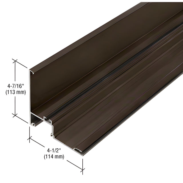 CRL-U.S. Aluminum 90 Degree Outside Corner Half Section - 24'-2", Dark Bronze/Black Anodized Class 1