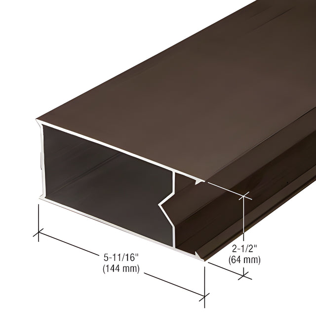 CRL-U.S. Aluminum 90 Degree Outside Corner Mullion, Dark Bronze/Black Anodized Class 1 - 24'-2"