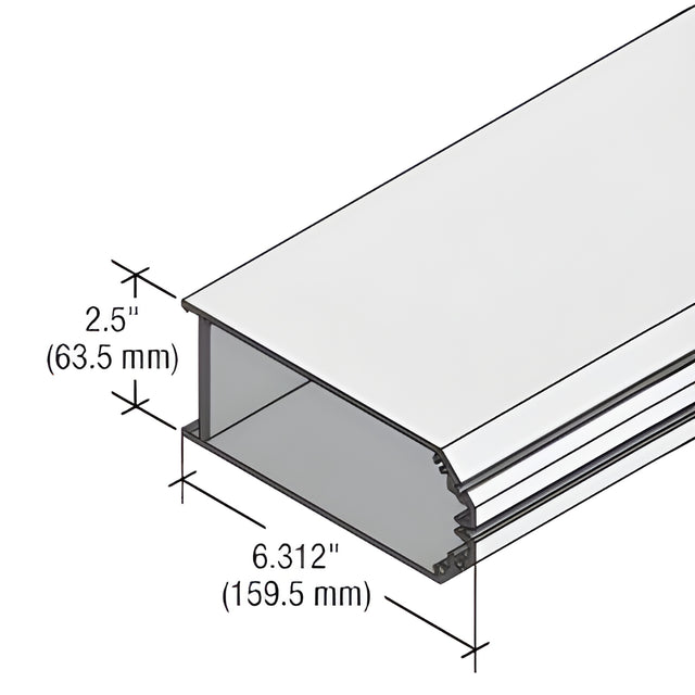 CRL-U.S. Aluminum 90 Degree Outside Corner Mullion for StormWall XL, Clear Anodized Class 1