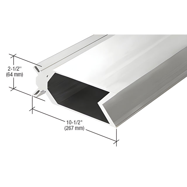 CRL-U.S. Aluminum 90º Corner Mullion - 24'-2", Clear Anodized Class 1