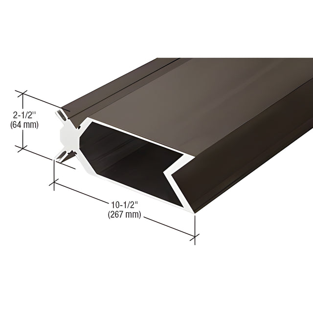 CRL-U.S. Aluminum 90º Corner Mullion - 24'-2", Dark Bronze/Black Anodized Class 1