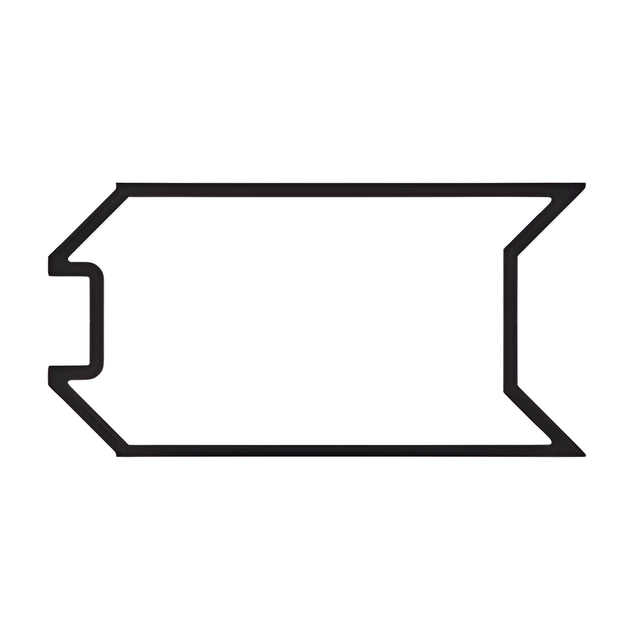 CRL-U.S. Aluminum Adaptor for 8" 90 Degree Captured Corner Mullion, Clear Anodized Class 1 - 24'-2"