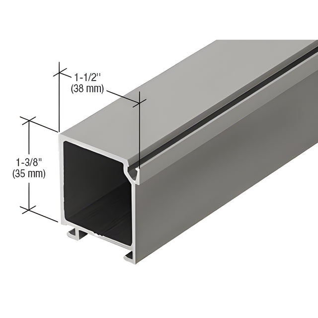 CRL-U.S. Aluminum Anodized 1-5/16" Glass Stop, Clear Anodized Class 1 - 24'-2"