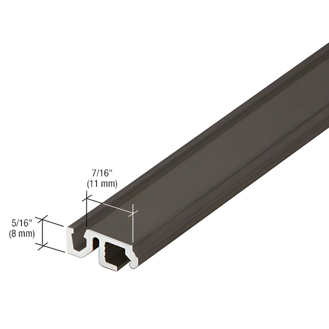 CRL-U.S. Aluminum Bronze Black Anodized 1/2" Glass Adaptor - 24'-2"