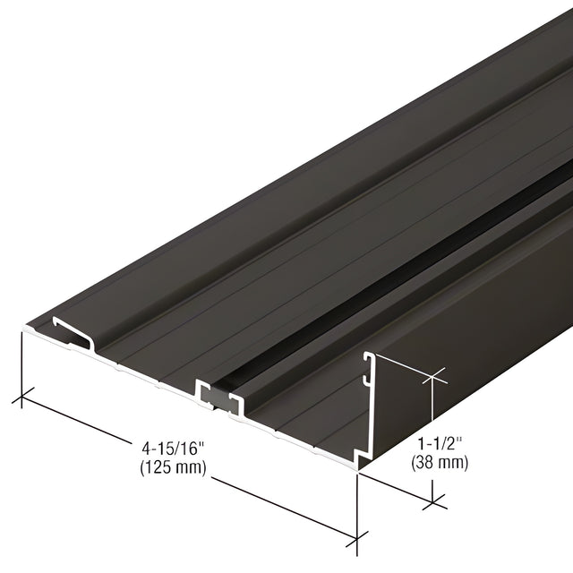 CRL-U.S. Aluminum Bronze Black Anodized Compensating Head/Jamb Channel, Thermally Improved - 24'-2"