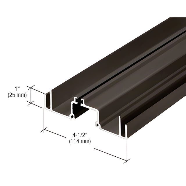 CRL-U.S. Aluminum Bronze Black Anodized Female Expansion Mullion, Thermally Improved - 24'-2"