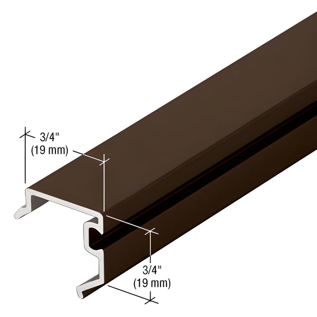 CRL-U.S. Aluminum Bronze Black Anodized Glazing Pocket Reducer - 24'-2"
